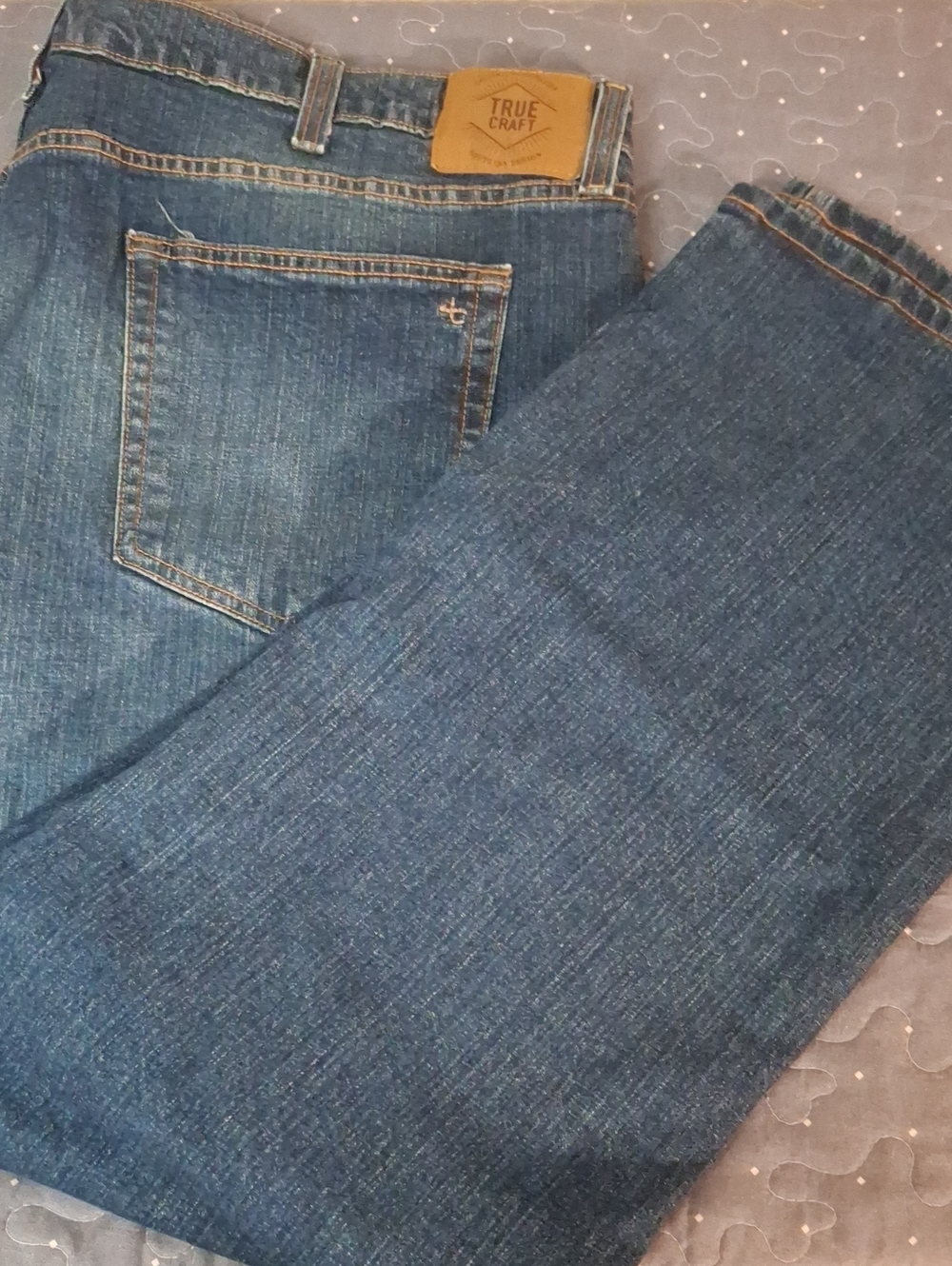 True Craft Men’s Bootcut Blue Denim Jeans size 46 x 30